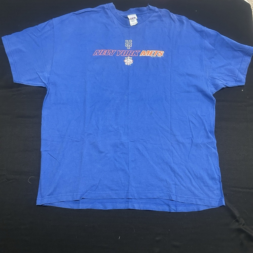 Vintage CSA New York Mets 2008 Short Sleeve T Shirt Men's 3XL Blue Graphic